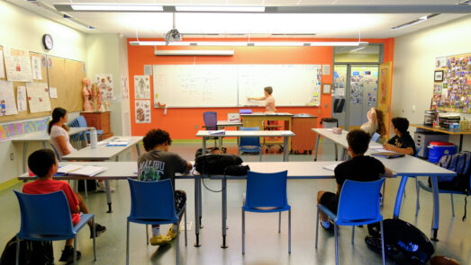 Kids in a classroom